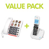 Home Phone Value Pack (Corded + Cordless Phones x 2