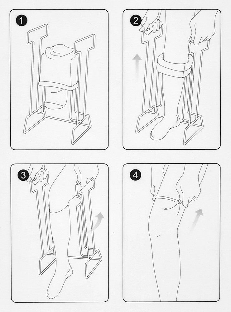 Sock and Stocking Helper Easy Way to Put On Socks and Stockings Get