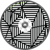 Zany Monochrome Wheel Cover