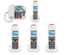 Care920-4 Amplified Big Button Phone with Cordless Handset X 4