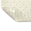 Beige rubber bath mat with suction cups