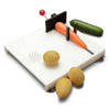 Moulded plastic food preparation board