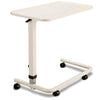 Spring loaded overbed table