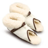 Open toe sheepskin slippers