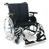 Reinforced lightweight aluminium folding frame wheelchair with a 600mm width seat