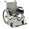 Stainless Steel folding frame wheelchair with a 520mm width seat