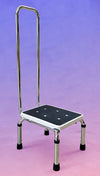 Height Adjustable Step Stool With Hand Rail