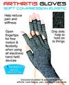 Soft Compression Arthritis Gloves Grey (Pair)